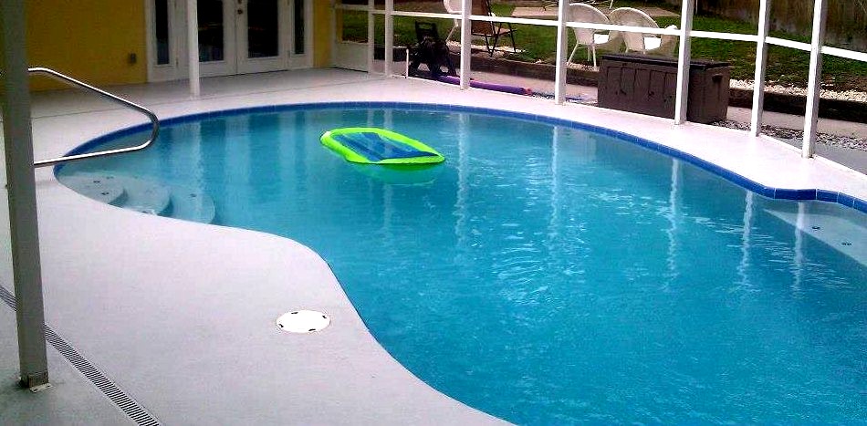 Finished Oval Pool